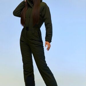 Up and Wear Ski Suit in Olive Green
